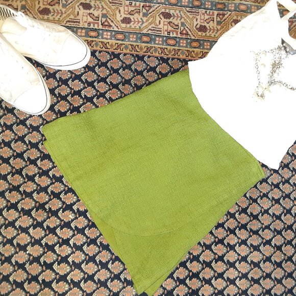 Abercrombie & Fitch Green Skort (Skirt w/shorts underneath) * 38" Waist * Sz XL - Picture 8 of 12